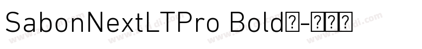 SabonNextLTPro Bold◆字体转换